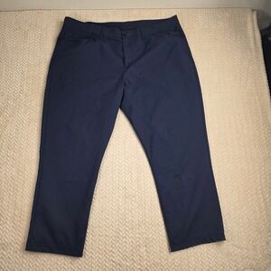 Public Rec All Day Every Day Pants Mens 42x28 Navy Blue Performance Chino Navy